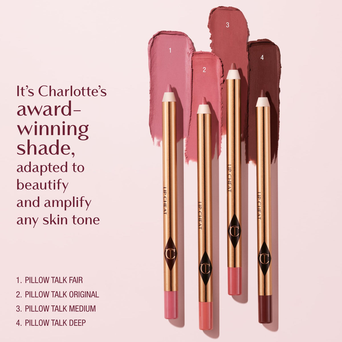 Charlotte Tilbury packaging label shot showing shade name and product durability