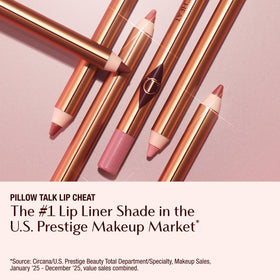 Charlotte Tilbury swatch on hand showing Pillow Talk Deep payoff and versatility