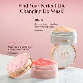 Charlotte Tilbury lip mask in a makeup bag for everyday on-the-go use