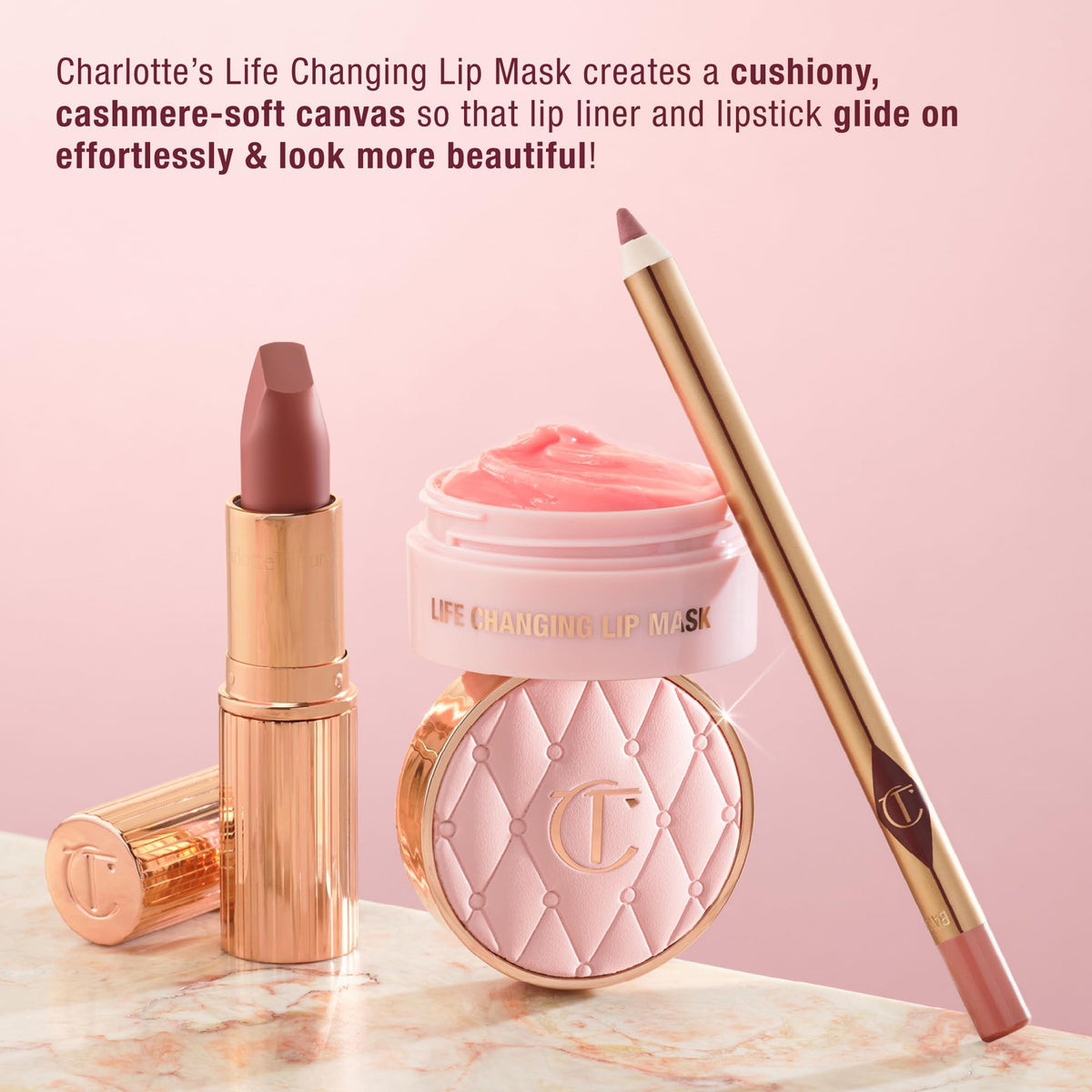 Charlotte Tilbury thicker overnight layer on lips for intensive repair