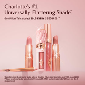 Charlotte Tilbury lipstick swatch texture demonstrating creamy matte finish
