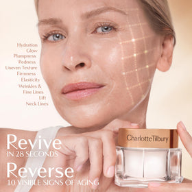 Charlotte Tilbury applied under foundation illustrating primer effect and longer wear