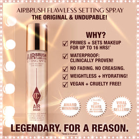 Charlotte Tilbury mist nozzle close-up for ultra-fine application benefit
