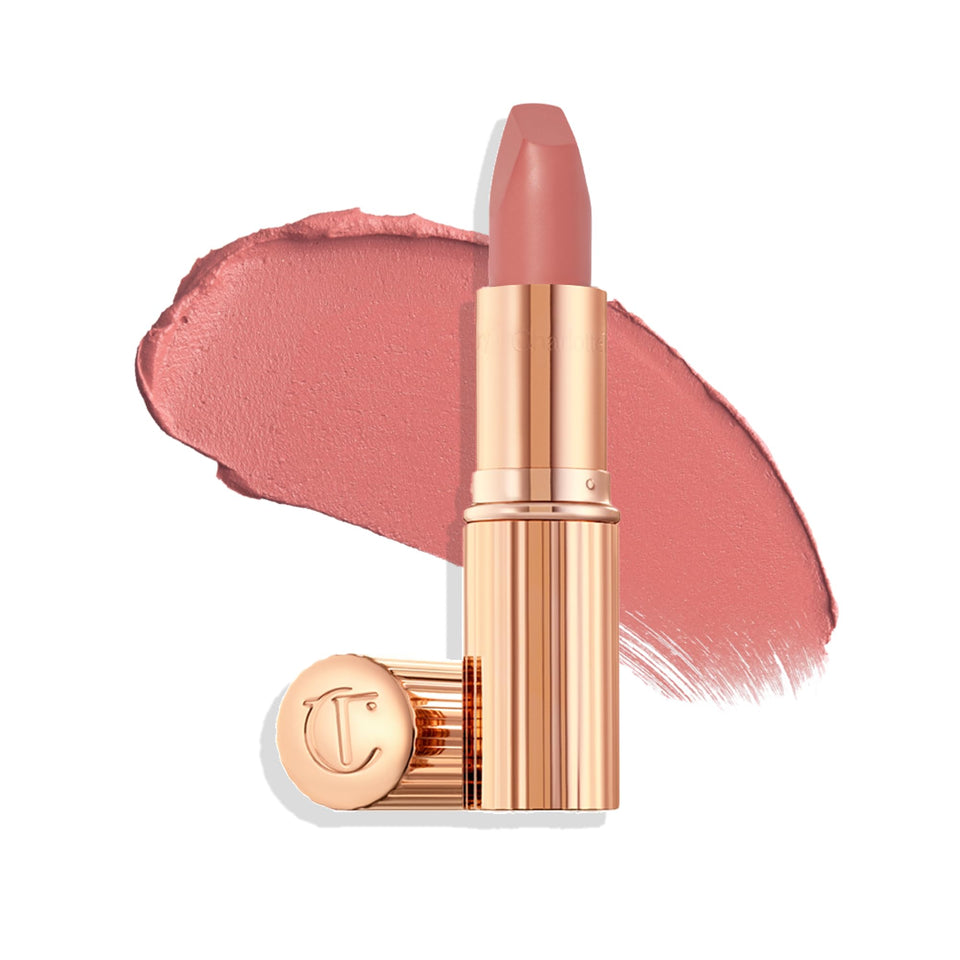 Charlotte Tilbury lipstick front packaging showing elegant case and shade