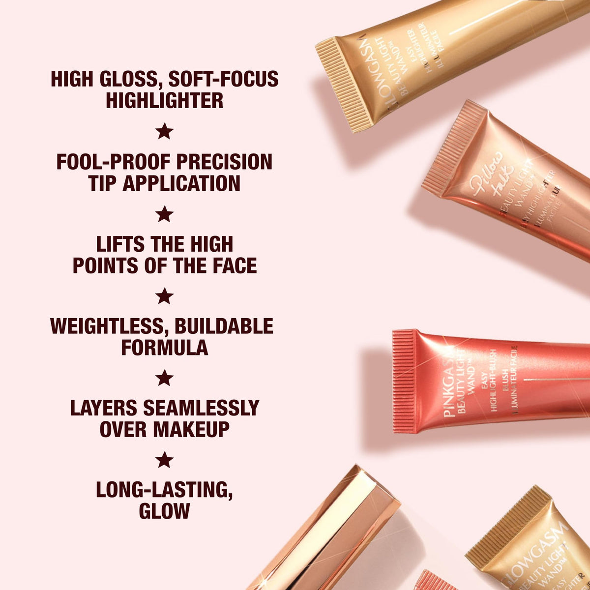 Charlotte Tilbury liquid texture close-up showing pearlescent finish and blendable consistency