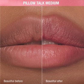 Charlotte Tilbury open cap reveals balm texture for smooth, hydrating wear