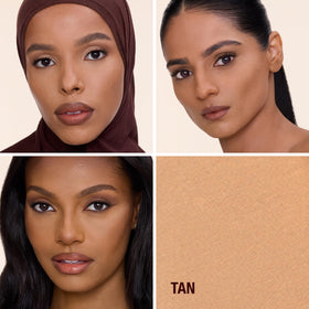 Charlotte Tilbury micro‑milled powder texture closeup blurs pores visibly