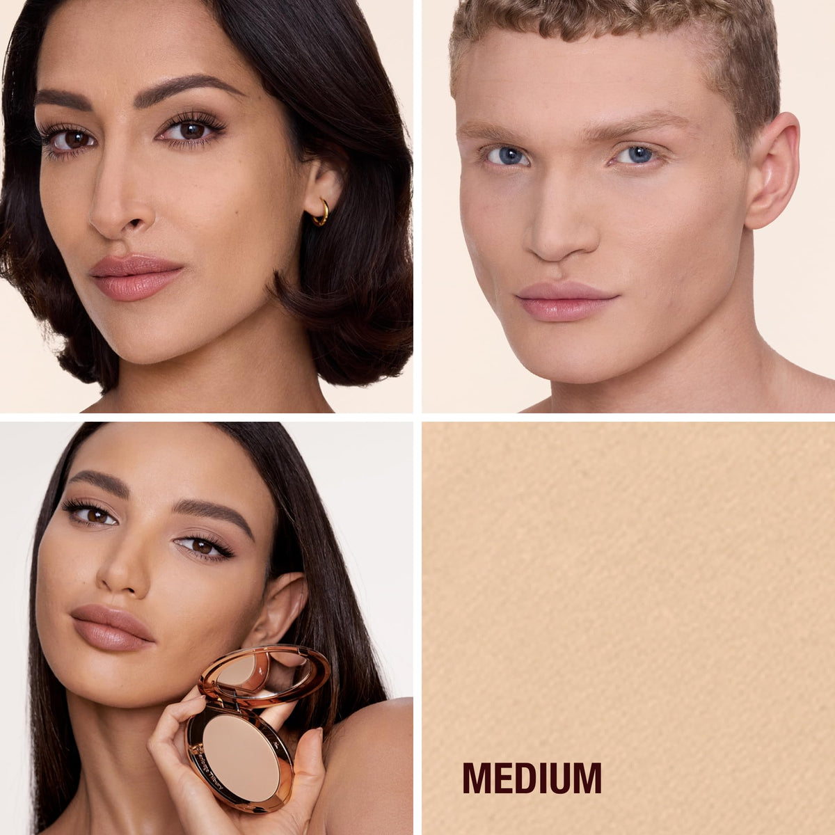 Charlotte Tilbury refill pan close-up highlighting true-to-shade refill convenience