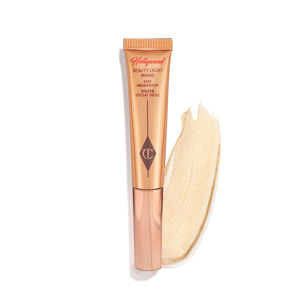 Charlotte Tilbury front packaging showing elegant wand and benefit luminous glow