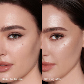 Charlotte Tilbury wand held in hand showing compact size and travel-friendly benefit