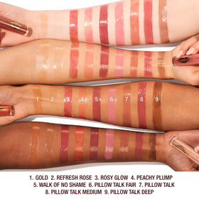 Charlotte Tilbury glossy texture swirled to show shine and hydrating formula