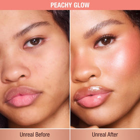 Charlotte Tilbury Unreal Blush Stick closed twist cap highlighting portable design and secure formula