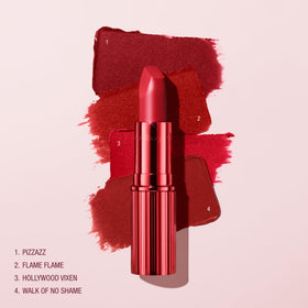 Charlotte Tilbury open cap revealing label and shade name for easy identification