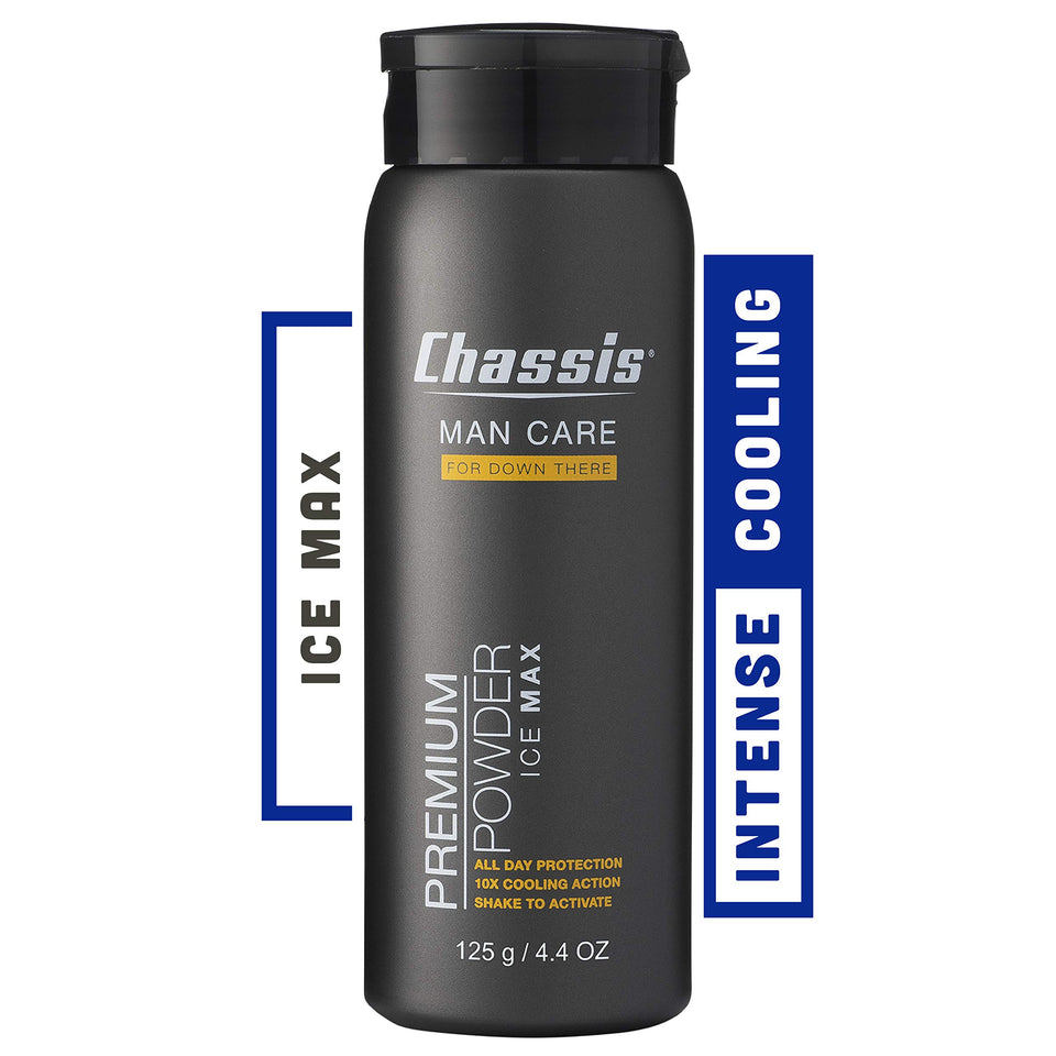Chassis Ice Max front bottle showing label and cooling branding for clear product identity