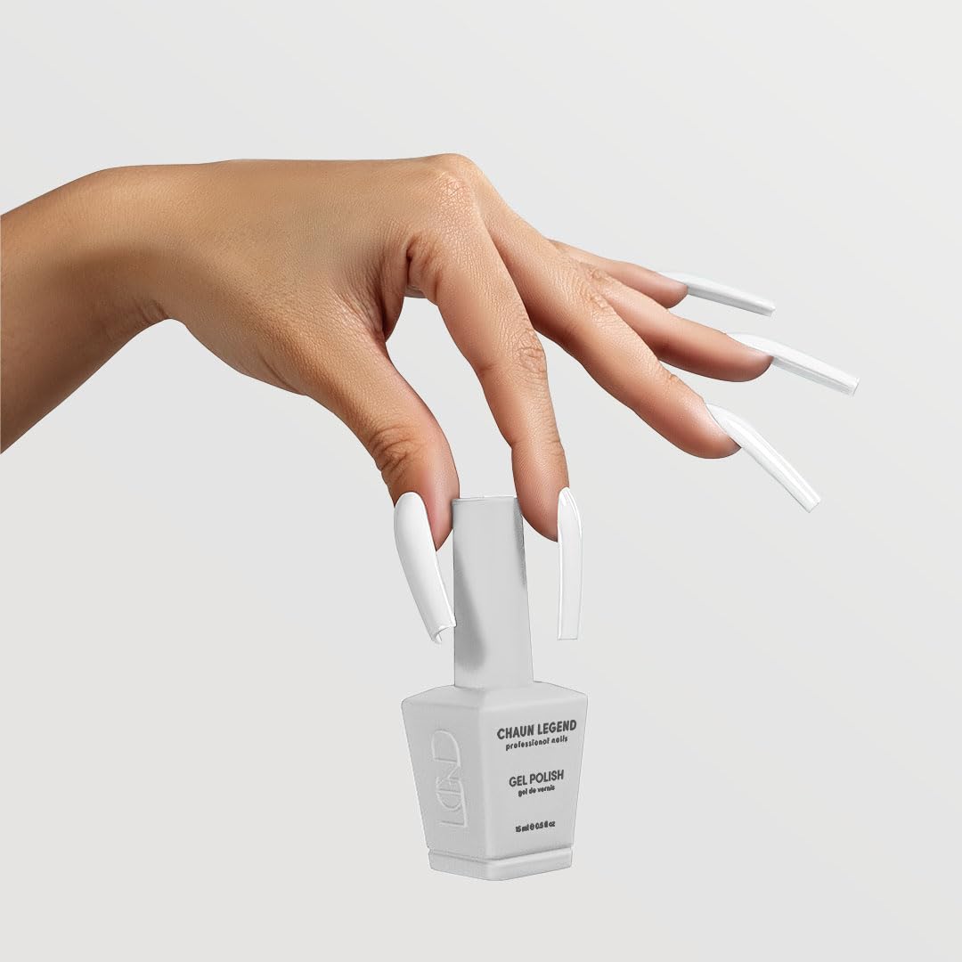 Chaun Legend bottle open with brush showing easy application and precise control