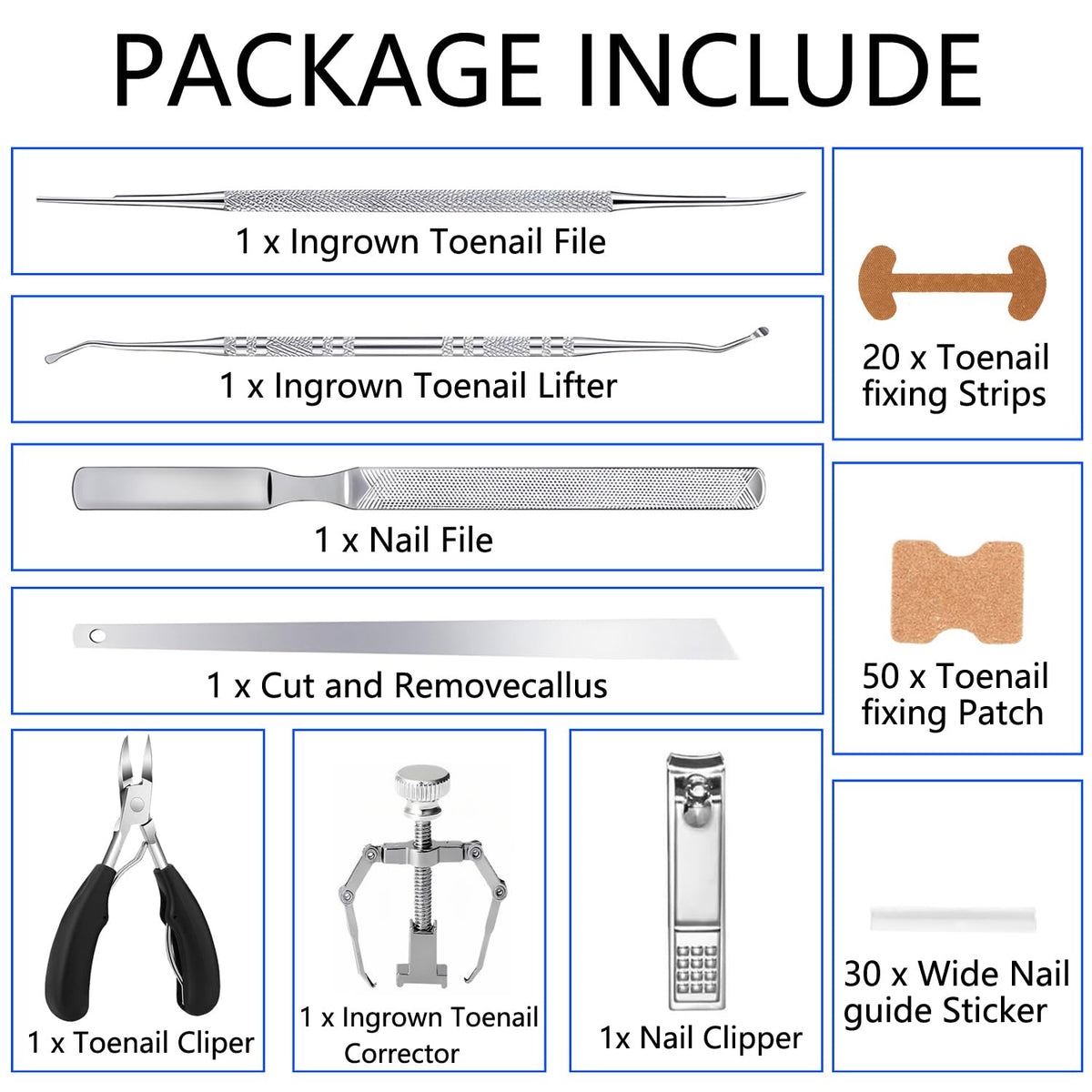 CHEMAILON corrector and multi-size patches displayed for gradual nail guidance