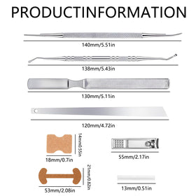 CHEMAILON kit items next to ruler for size comparison and fit guidance