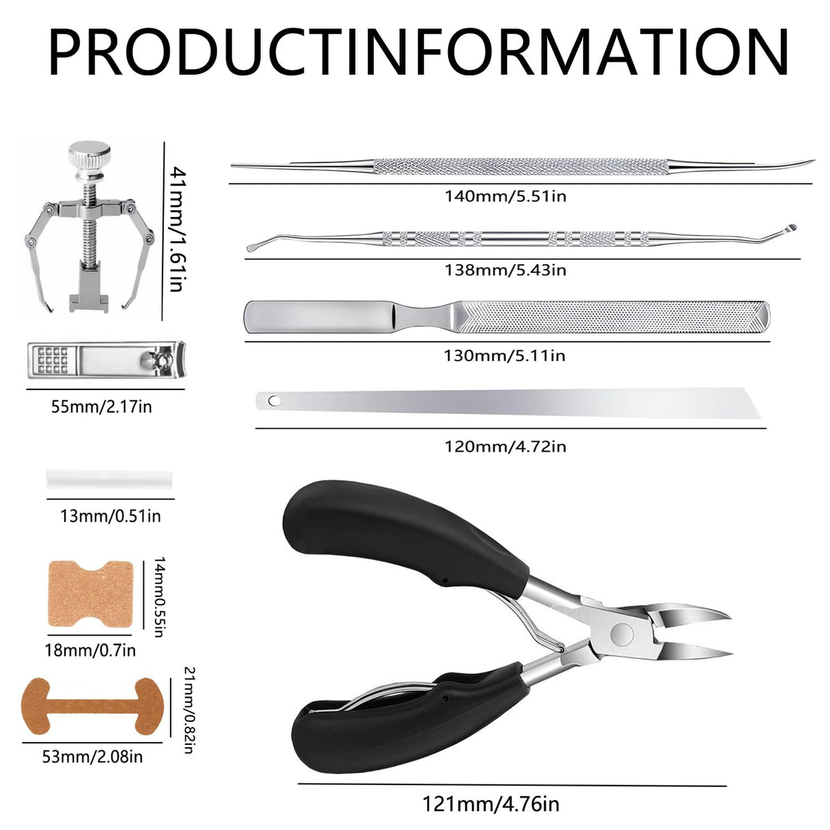 CHEMAILON stainless-steel tools closeup demonstrating sharp blades and durability
