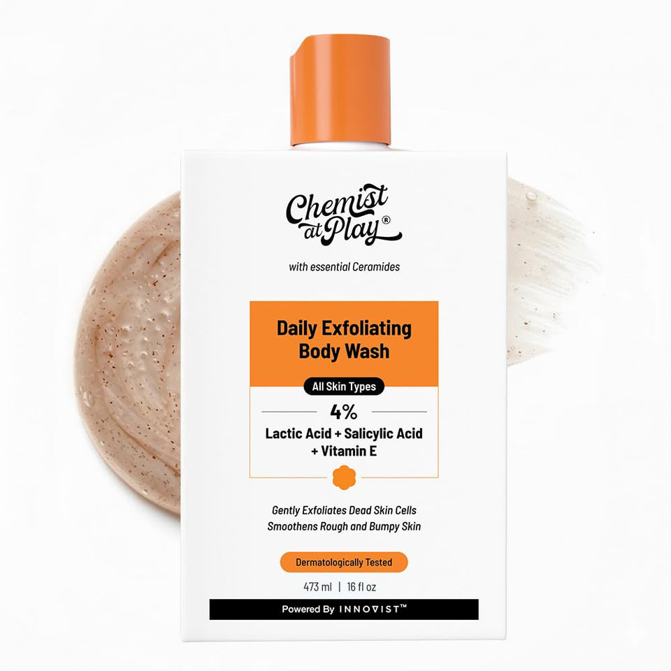 Chemist At Play front bottle showing clean label and size benefit