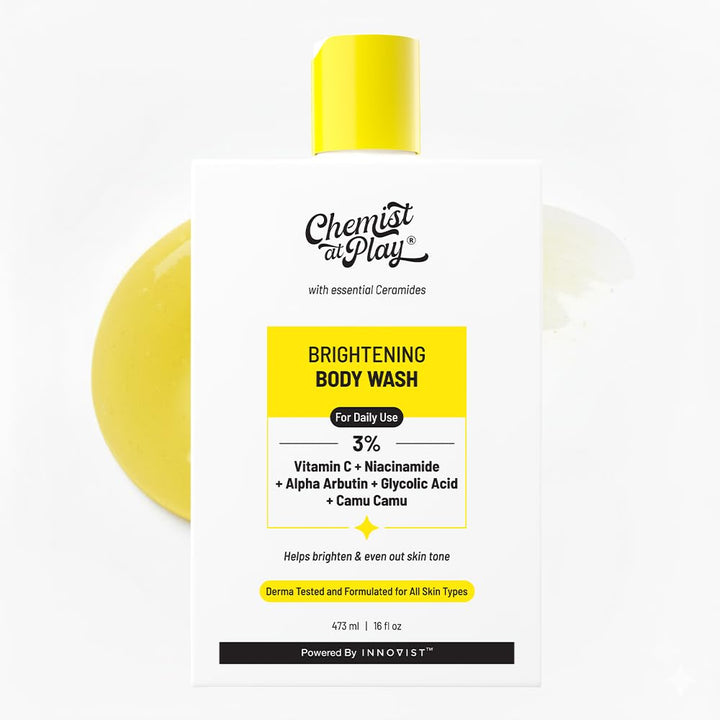 Chemist at Play front packaging shows product and benefits visibly
