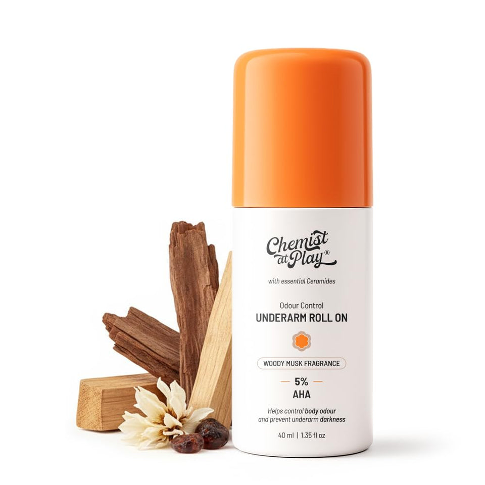 Chemist at Play front packaging showing product benefits and compact size