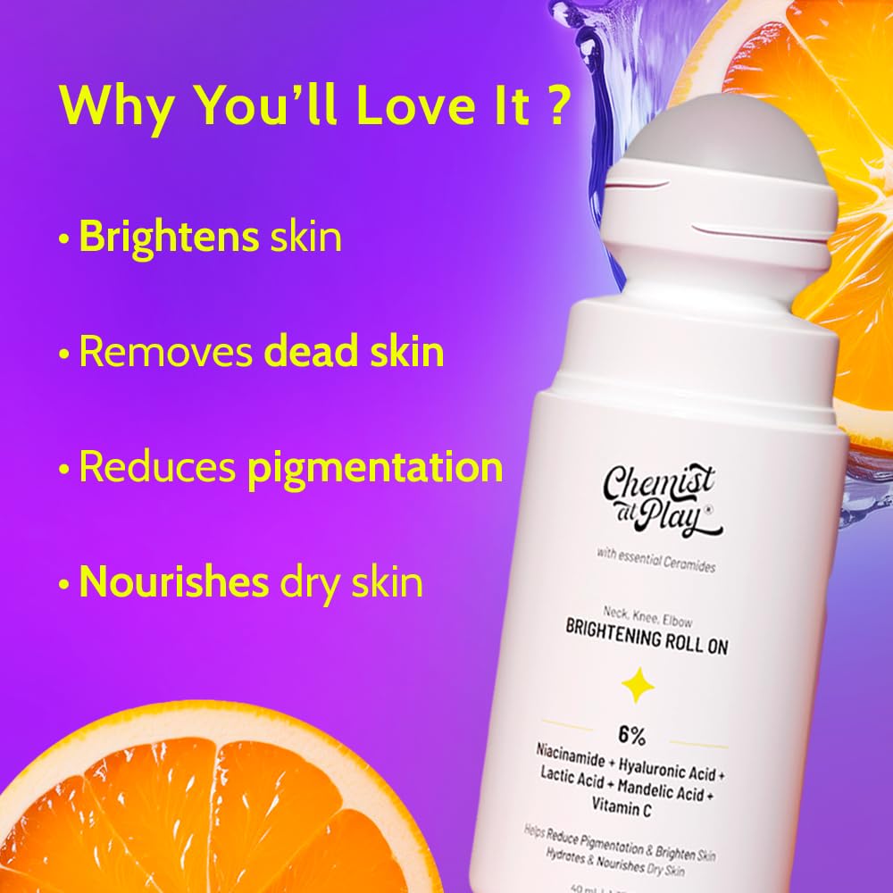Chemist at Play roller ball applicator close-up for precise, mess-free serum delivery