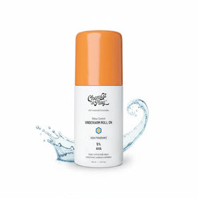 Chemist at Play front bottle image showing compact roll-on and clean packaging benefit
