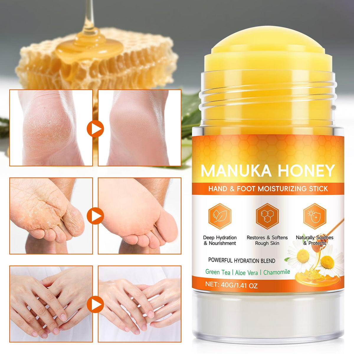 chenyayun manuka honey dollop highlighting moisturizing active ingredient benefit