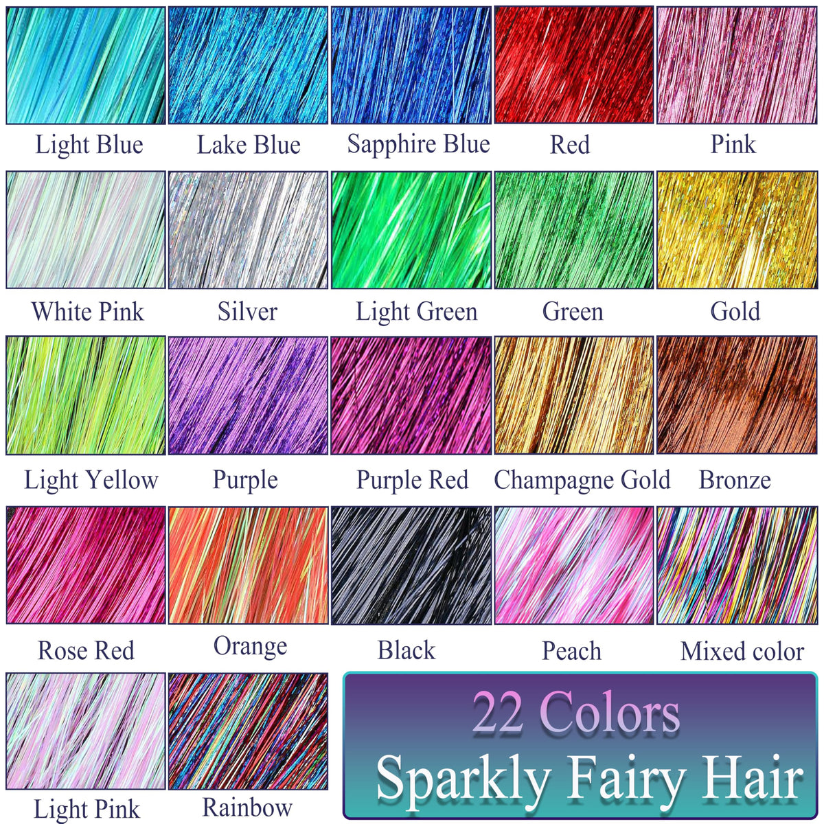 CHENZI close-up of glitter tinsel strand texture highlighting heat-resistant shine