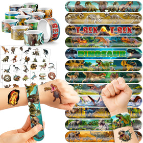 Cherisnowy front packaging showing full 72-piece set and colorful dinosaurs
