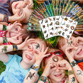 Cherisnowy children wearing tattoos and bracelets during playtime inspiring imagination