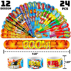 Cherisnowy stacked slap bracelets detail showing soft PVC cover and colors