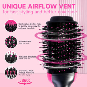 CHERRYSUN tufted nylon bristles detail for detangling and added volume