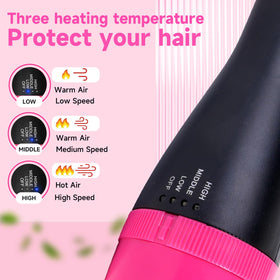 CHERRYSUN oval ceramic-titanium barrel close-up for even heat and shine