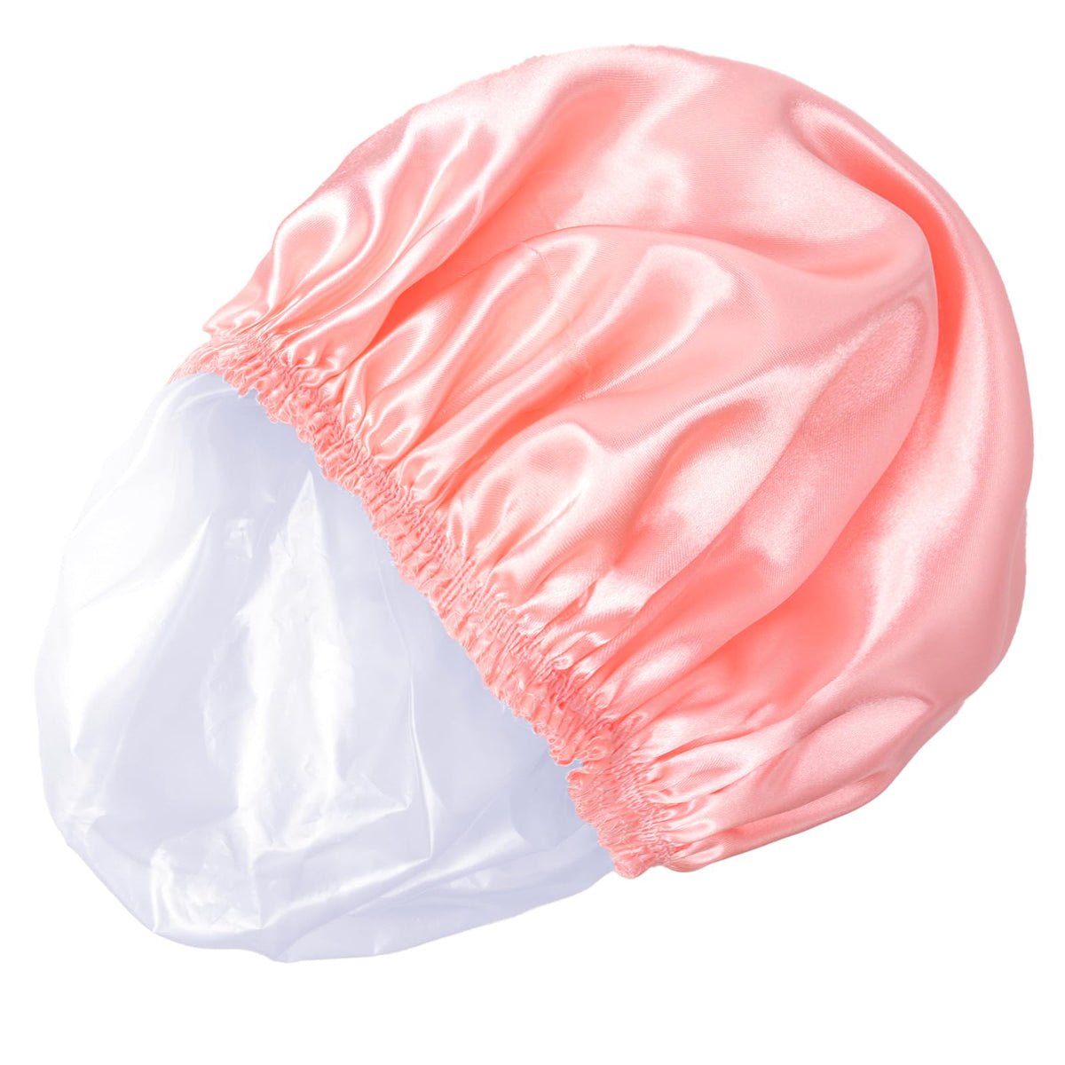 CHFONG shower cap hung to dry after washing showing easy care and reusability benefit