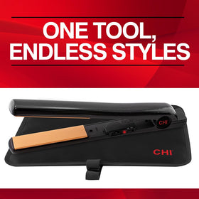CHI 1" plate width beside ruler demonstrating size for precision styling