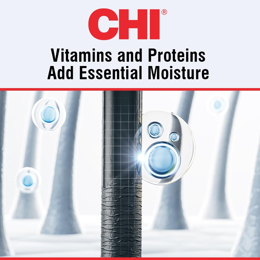 CHI bottle held in hand to show 8 oz size and travel-friendly convenience
