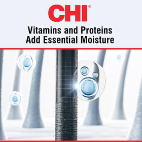CHI bottle held in hand to show 8 oz size and travel-friendly convenience