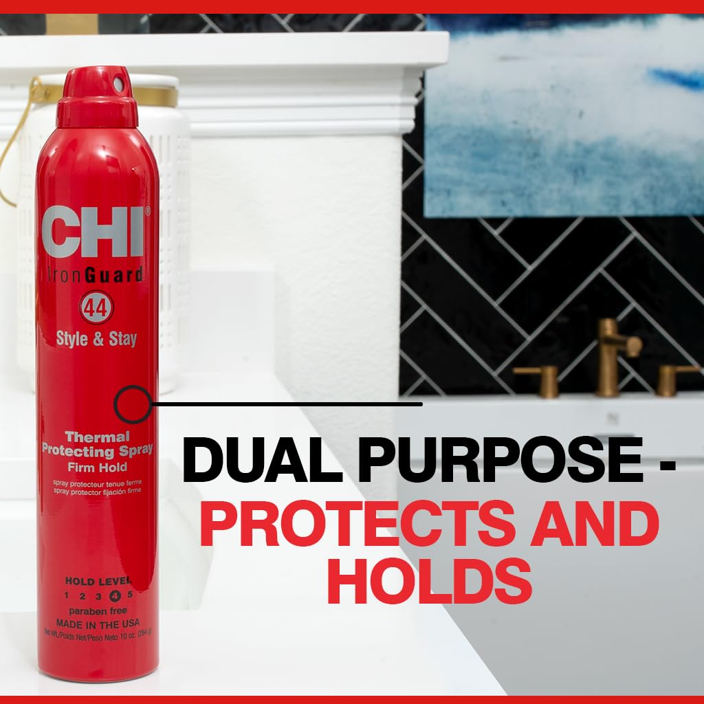 CHI styled hair lifestyle showing long-lasting blowout and smooth finish after using the spray