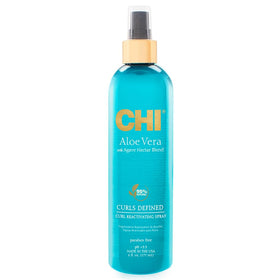 CHI front packaging showing bottle and label, quick curl refresh