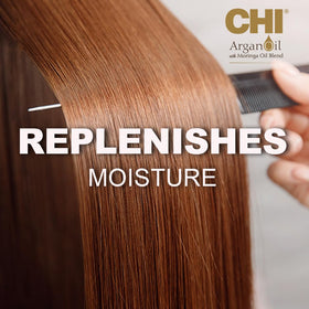 CHI lifestyle bathroom display evoking a luxurious daily hair ritual