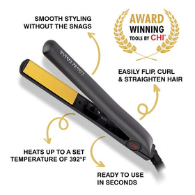 CHI ceramic plates close-up demonstrating even heat and reduced frizz