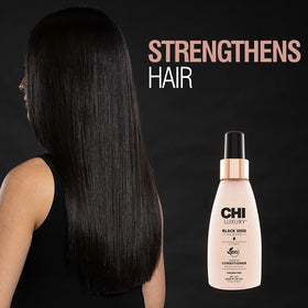 CHI black seed oil texture close-up highlighting lightweight nourishing feel