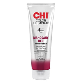 CHI front bottle of Mahogany Red conditioner showing packaging and quick benefits