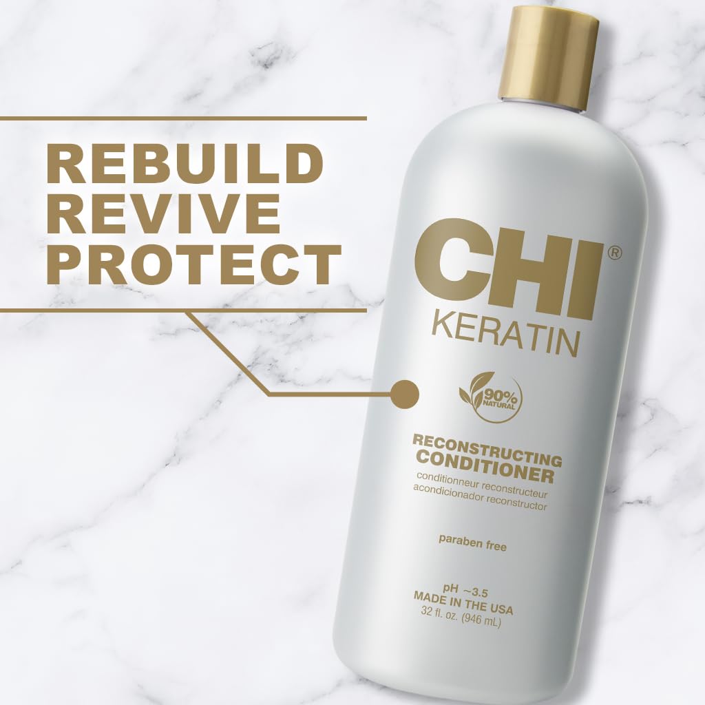 CHI back label with directions showing usage and sulfate-free claim