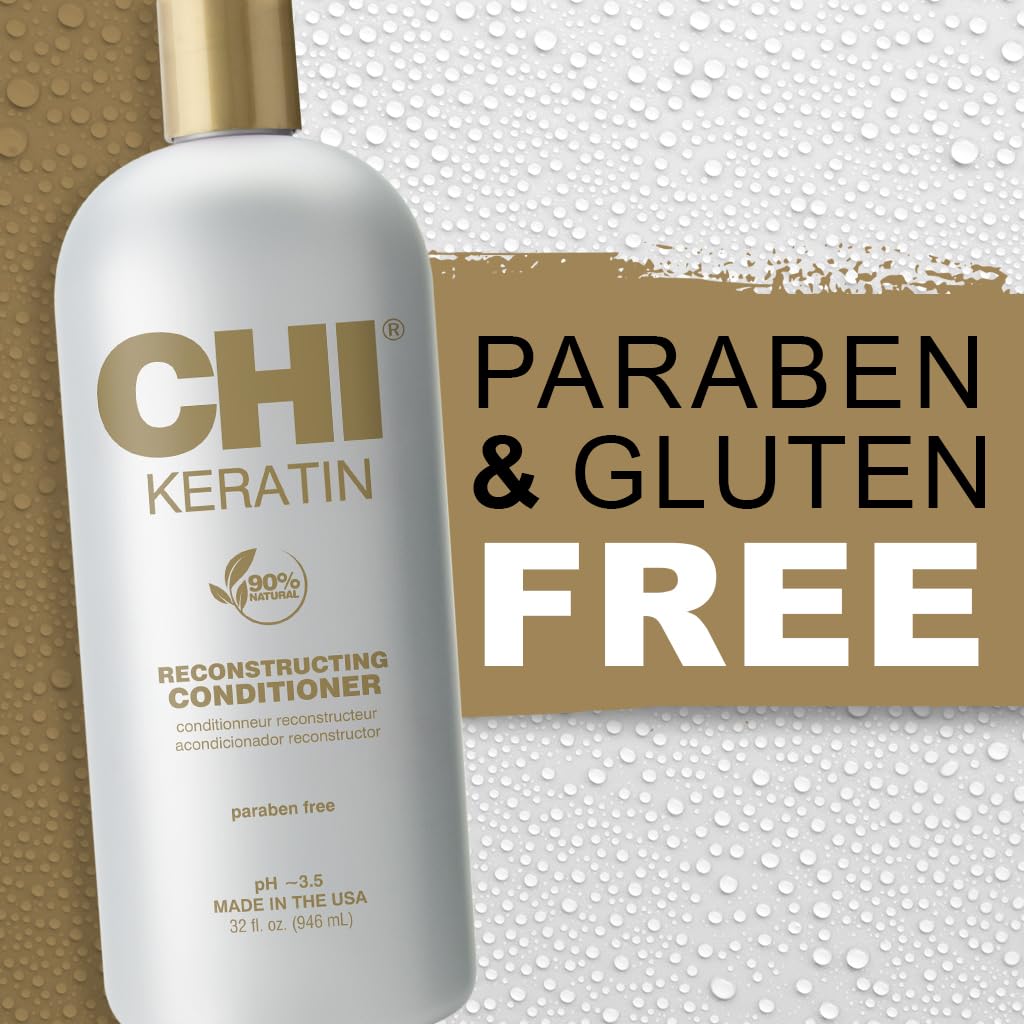 CHI conditioner applied to wet hair showing easy coverage and slip