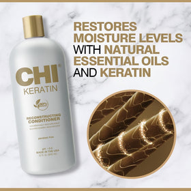 CHI conditioner texture on hand showing rich creamy consistency