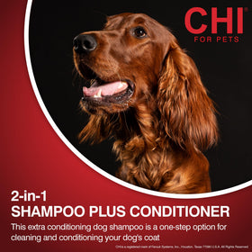 CHI pump dispenser close-up for easy one-handed application benefit