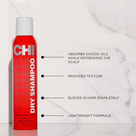 CHI dry shampoo nozzle close-up for controlled even spray benefit