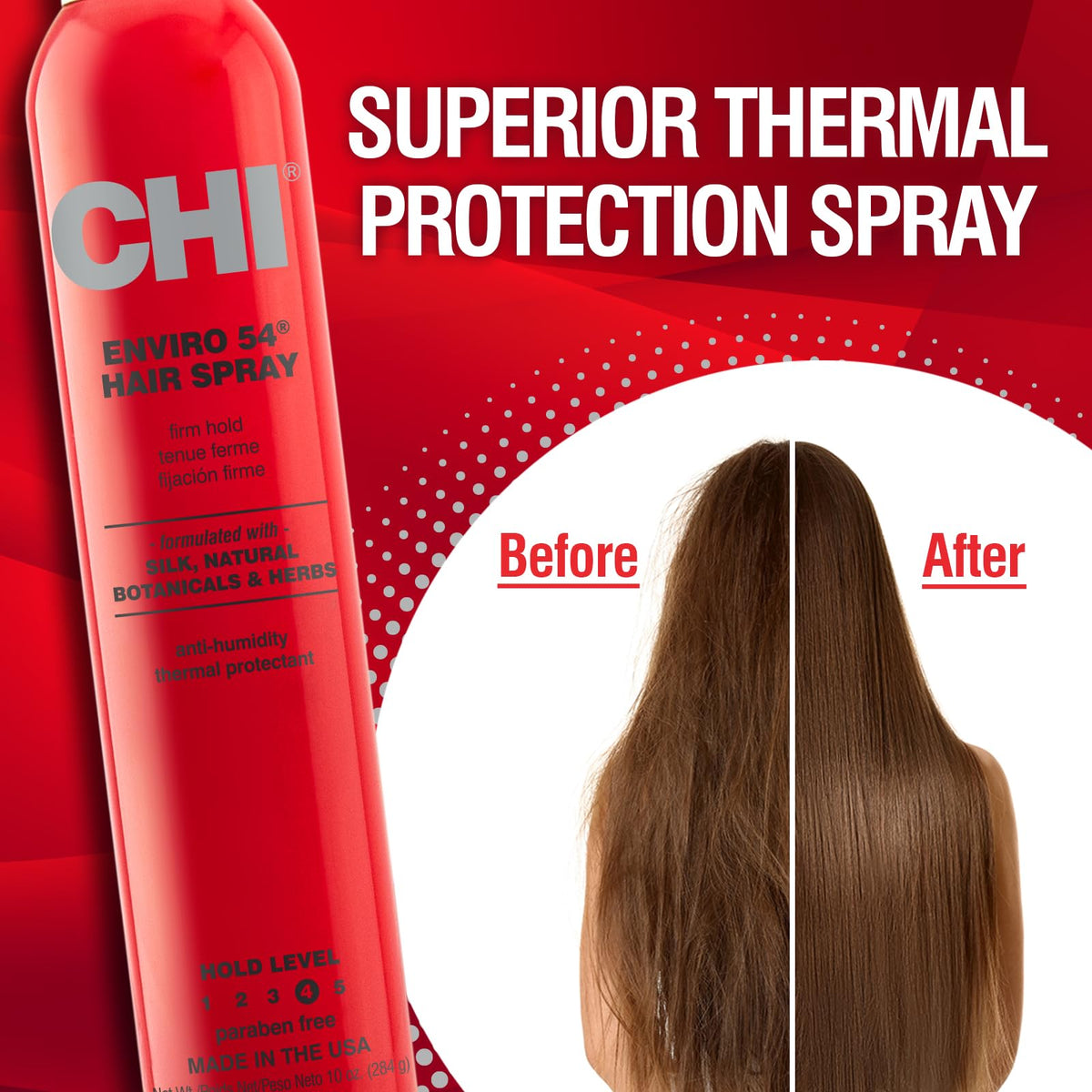 CHI enviro 54 used on model to secure a styled updo with shine